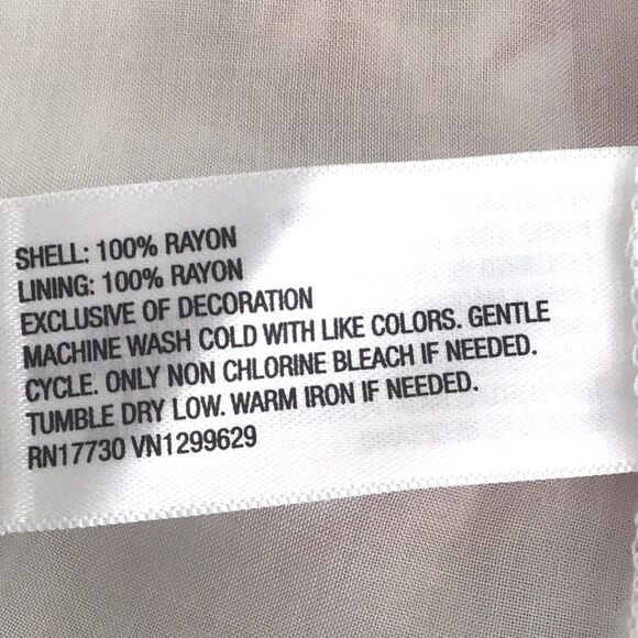 Knox Rose Red White Floral Bird Print Tassel Drawstring Tiered A Line Skirt - Picture 10 of 10